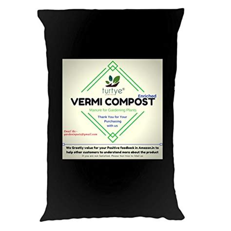 Turtye Vermi Compost Soil Enhancer Plant Food (Brown, 5Kg) : Amazon.in ...
