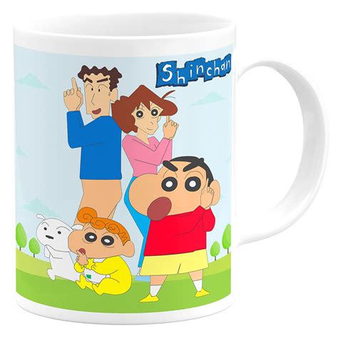 Buy CHHAAP Shinchan and Family Playing Cartoon Mug Gift for Kids ...