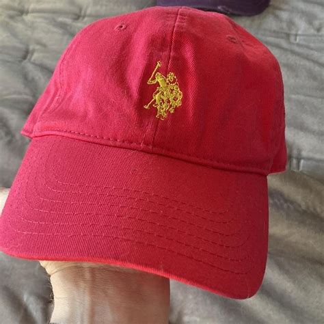 Pink US Polo Hat - Depop