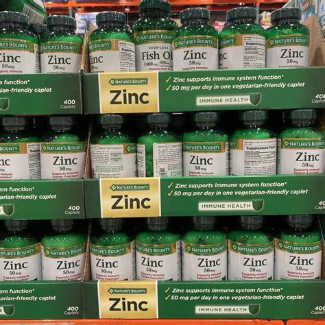 (Exp.062024)Natures Bounty Zinc 50mg 400 Caplets - jojo.storee - ThaiPick