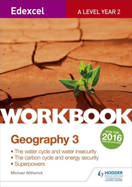 Edexcel A Level Geography Workbook 3 Water Cycle And Water | Desertcart ...