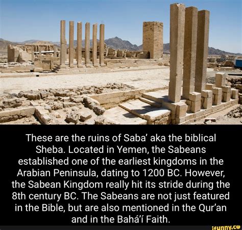 These are the ruins of Saba' aka the biblical Sheba. Located in Yemen ...