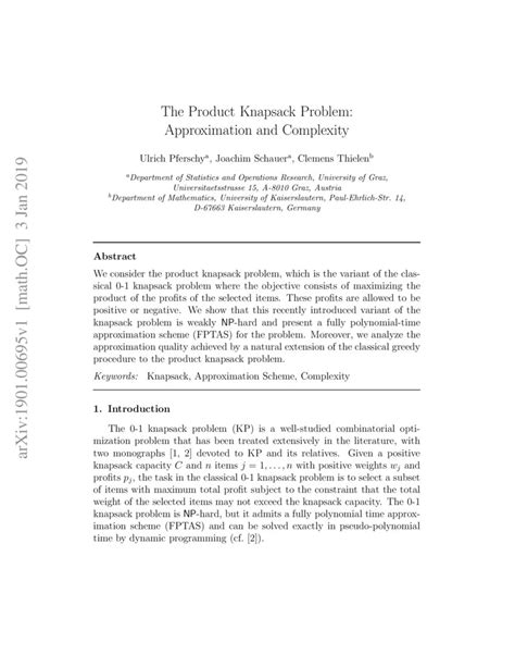 Image result for Knapsack Problem Complexity