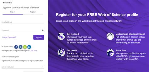 Image result for Web Science Sign Up