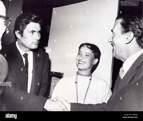 FESS PARKER meets Walter Pidgeon as his date, Marcella Rinehart ...