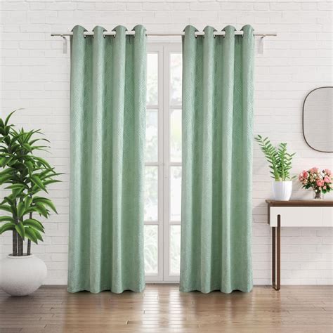 Buy Calamus Jacquard Room Darkening Door Curtains from Home Centre at ...