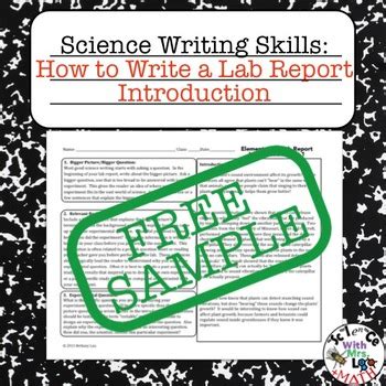 How to Write a Lab Report Introduction 的图像结果