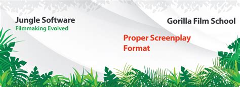 Image result for Proper Screenplay Format