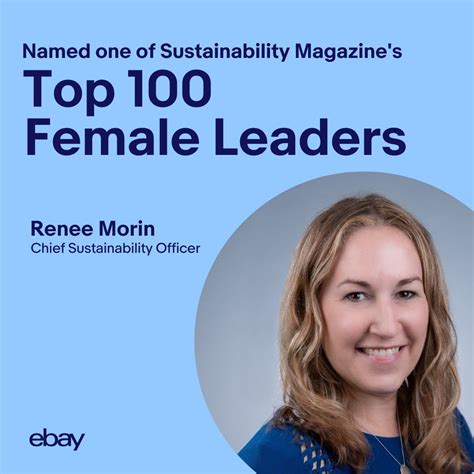eBay on LinkedIn: Congrats to our Chief Sustainability Officer Renee ...