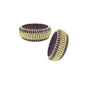 Buy treditional silk thread kangan set for girls and women black color ...