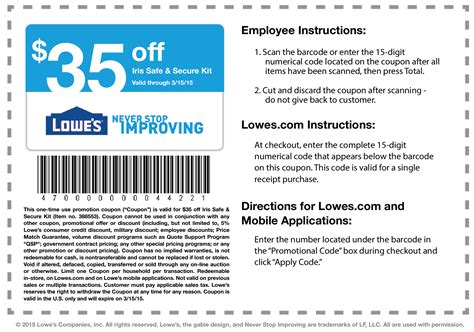 Lowe's Promo Code 的图像结果