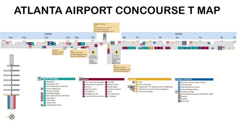 Atlanta International Airport Printable Map