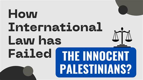 How International Law has Failed the Innocent Palestinians - Blog ...