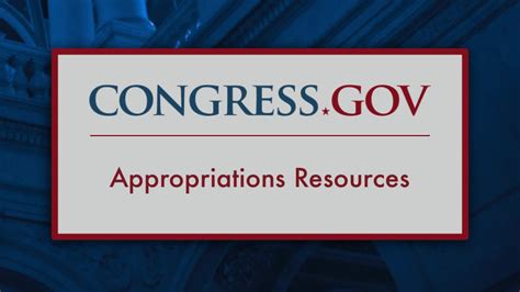 Congress.gov Notifications New Video Highlighting Appropriations ...
