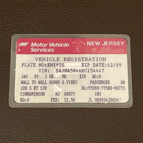 Nj Dmv Registration
