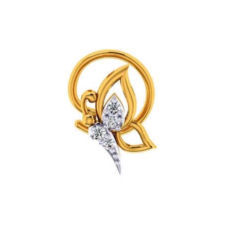 18KT (750) Yellow Gold And Diamond Nosepin For Women – P.C. Chandra ...