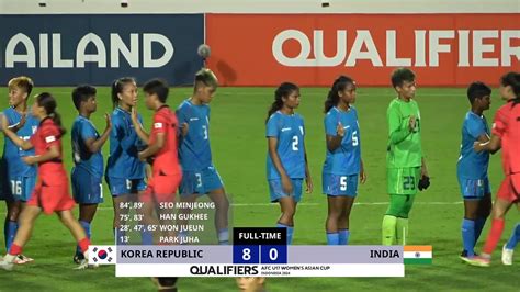 AFC U17 Asian Cup qualifiers: India 0-8 Korea at Full Time - Highlights