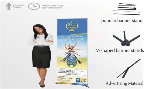 STANDY Wale V-Shape Banner Display Banner Stand 3' X 6' Feet for Events ...