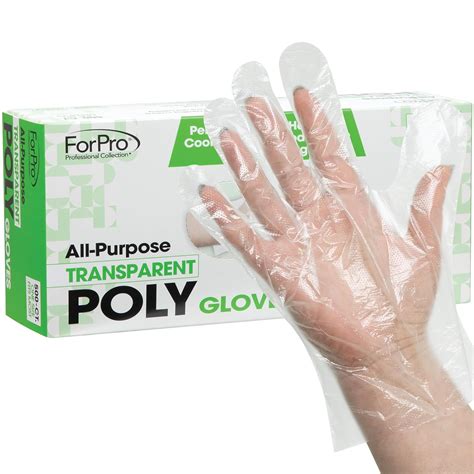 ForPro Professional Collection Disposable Poly Plastic Gloves, All ...
