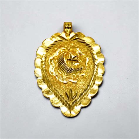 Big Gold Plated Crescent Thali Pendant Buy Online| K Supreme