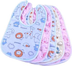 Kidsify Baby Button Bibs Apron for Feeding and Drooling Cute Animated ...