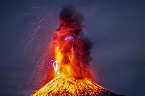 Image result for Exploding Volcano Lightning