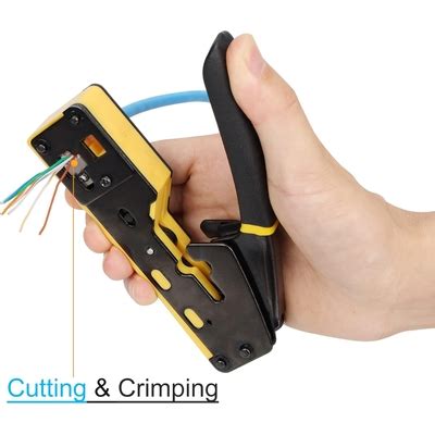 Solsop Pass Through RJ45 Crimp Tool Kit Ethernet India | Ubuy