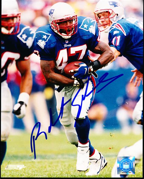 Lot Detail - Autographed Robert Edwards New England Patriots NFL Color ...