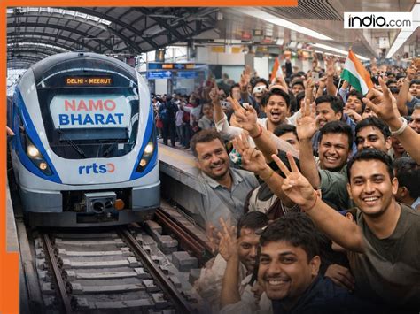 Namo Bharat RRTS creates history as over 1 lakh passengers ride Delhi ...