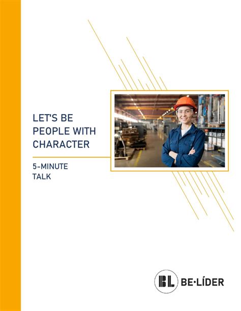 Let's be people with character ⭐️ 5-Minute Talk