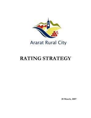 Fillable Online Ararat Rating Strategy dated and adopted on 20 Marchdoc ...