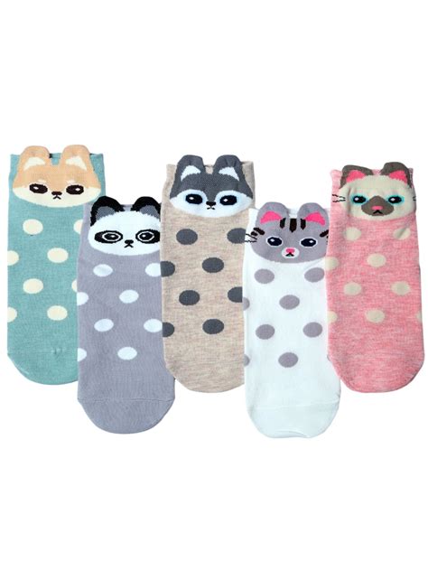 Buy NEXT2SKIN Women's Sneaker Multi-Color Character Socks (Pack Of 5 ...