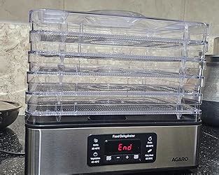 AGARO Regal Food Dehydrator, 5 Stackable Stainless Steel Trays, Digital ...