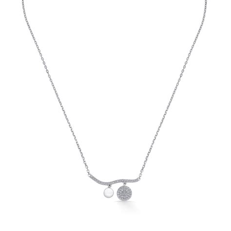 Nipura Sterling Silver Sun and Moon Necklace