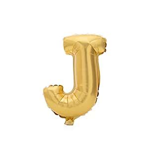 Hexawata Gold Color Floating Alphabet G Balloon Foil Mylar Helium ...