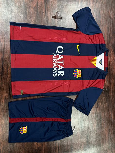 F.C. Barcelona 2014-15 Retro Home Jersey with Shorts – The Jersey Studio