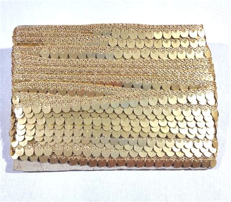 Unique retail Light Golden Sequin Sitara Laces and Border Materials ...