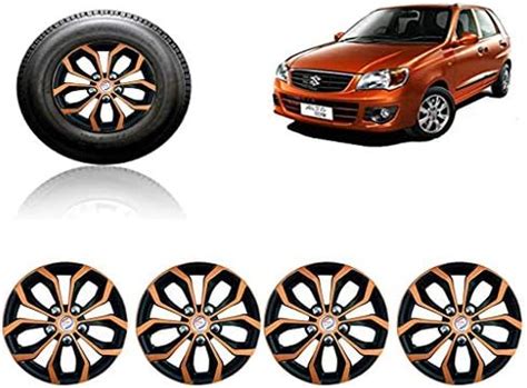 Auto Pearl Car Black Copper Wheel Cover Caps 13" Press Type Fitting for ...