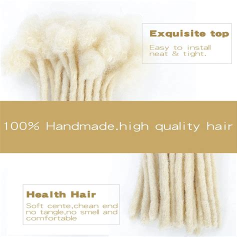 Buy Luxnovolex Human Hair Dreadlocks Extensions Full Handmade 0.6 Cm ...