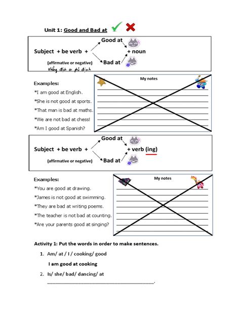 Be Good at Worksheet 的图像结果