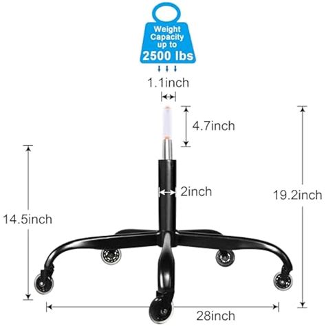 Frassie 28 Inch Office Chair Metal Base Replacement India | Ubuy