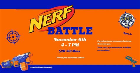 🎯NERF BATTLE 2.0 🎯, Launch Pad Trampoline Park, Morgantown, 6 November ...