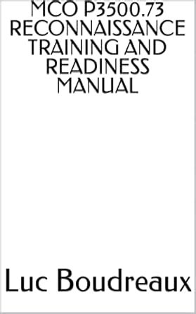 MCO P3500.73 RECONNAISSANCE TRAINING AND READINESS MANUAL eBook ...