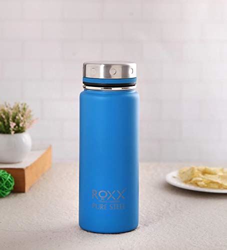 Buy Roxx Sprint Steel Flask Blue 600Ml Online at Low Prices in India ...