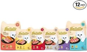 bellotta Wet Food for Cats, Salmon, Tuna, Mackerel, Chicken, Shirasu ...