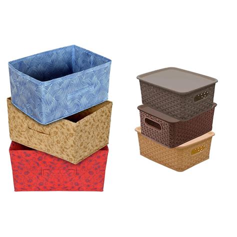 Kuber Industries Laheriya Metallic Print Rectangular Non Woven Fabric ...