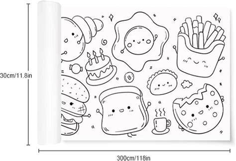 Buy Children's Drawing Roll, 118×11.8 Coloring Paper Roll for Kids ...