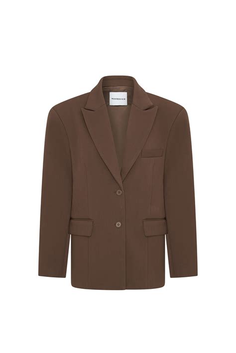 Nakedvice | The Isla Brown Blazer | Women's Jackets