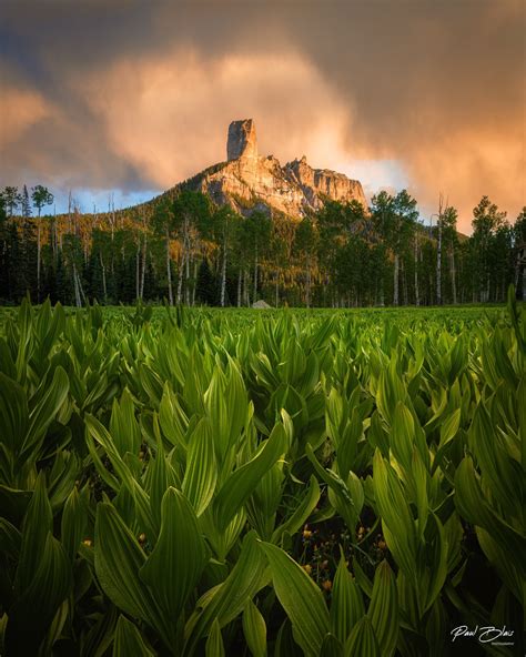 Colorado San Juan Mountain Sunset Photo Courthouse Chimney Rock Print ...