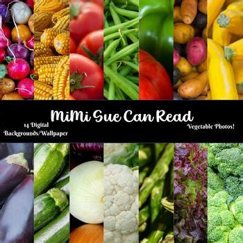 Vegetable Photos! (Full Color) 14 Digital Backgrounds/Wallpapers